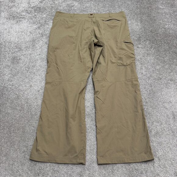Royal Robbins Cargo Outdoor Pants Mens 40x30 Tan Brown Straight Leg Nylon Hike - Picture 2 of 16